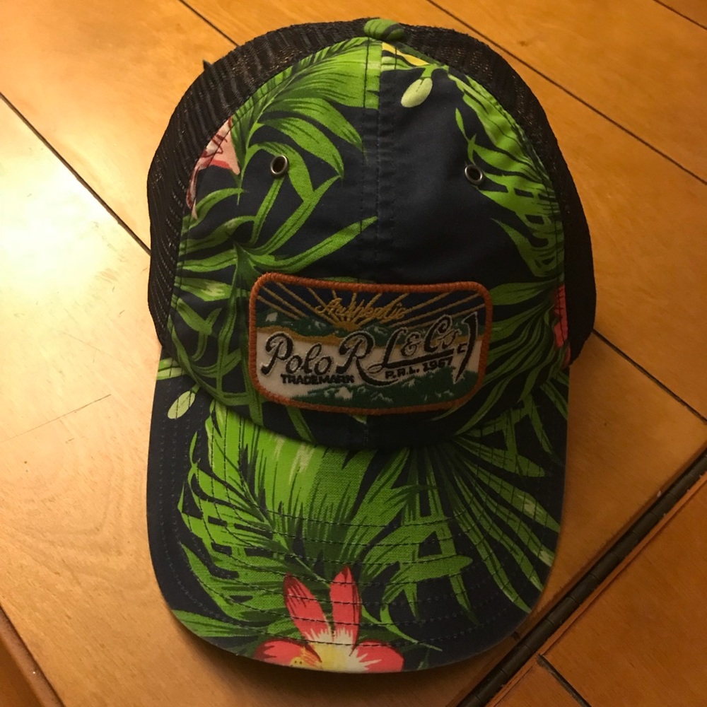 Polo Ralph Lauren floral design hat one size